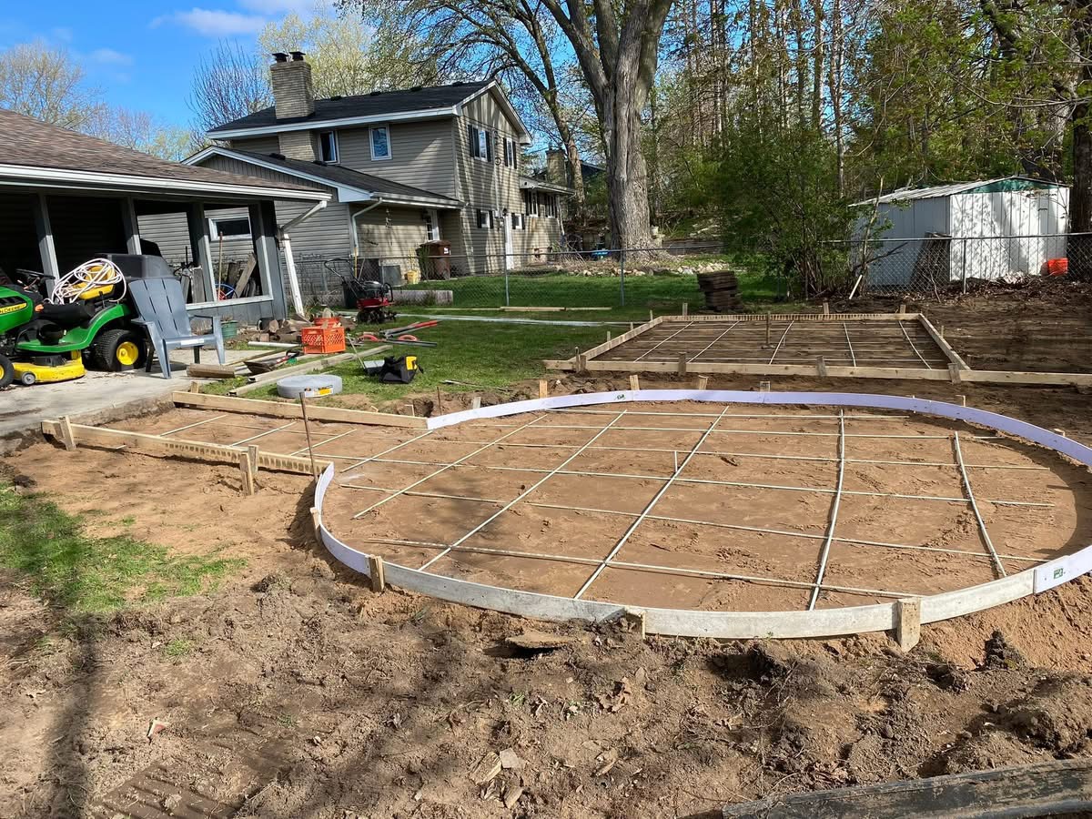 Forms ready for concrete