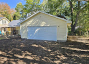 Completed two-car garage