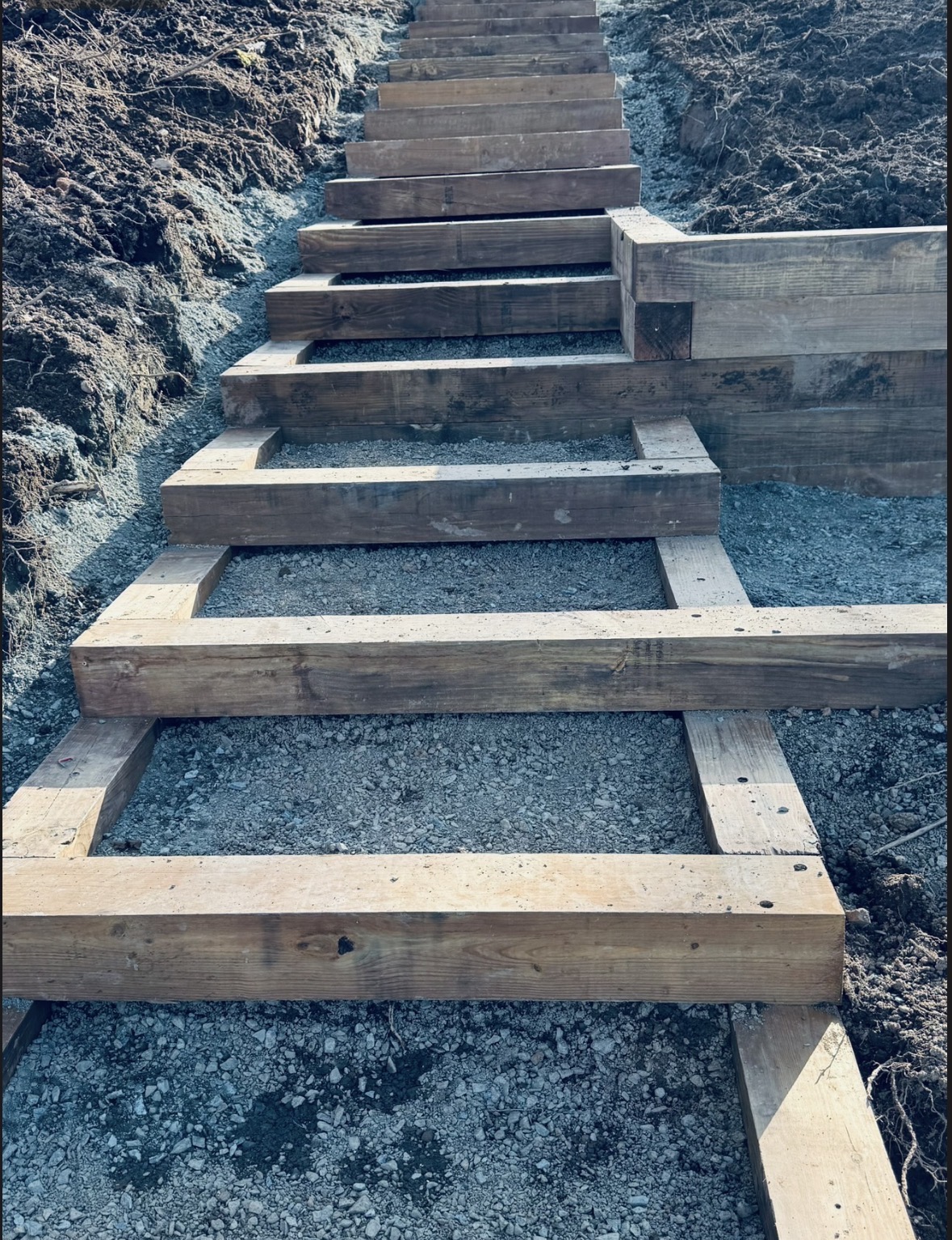 Timber stair framing